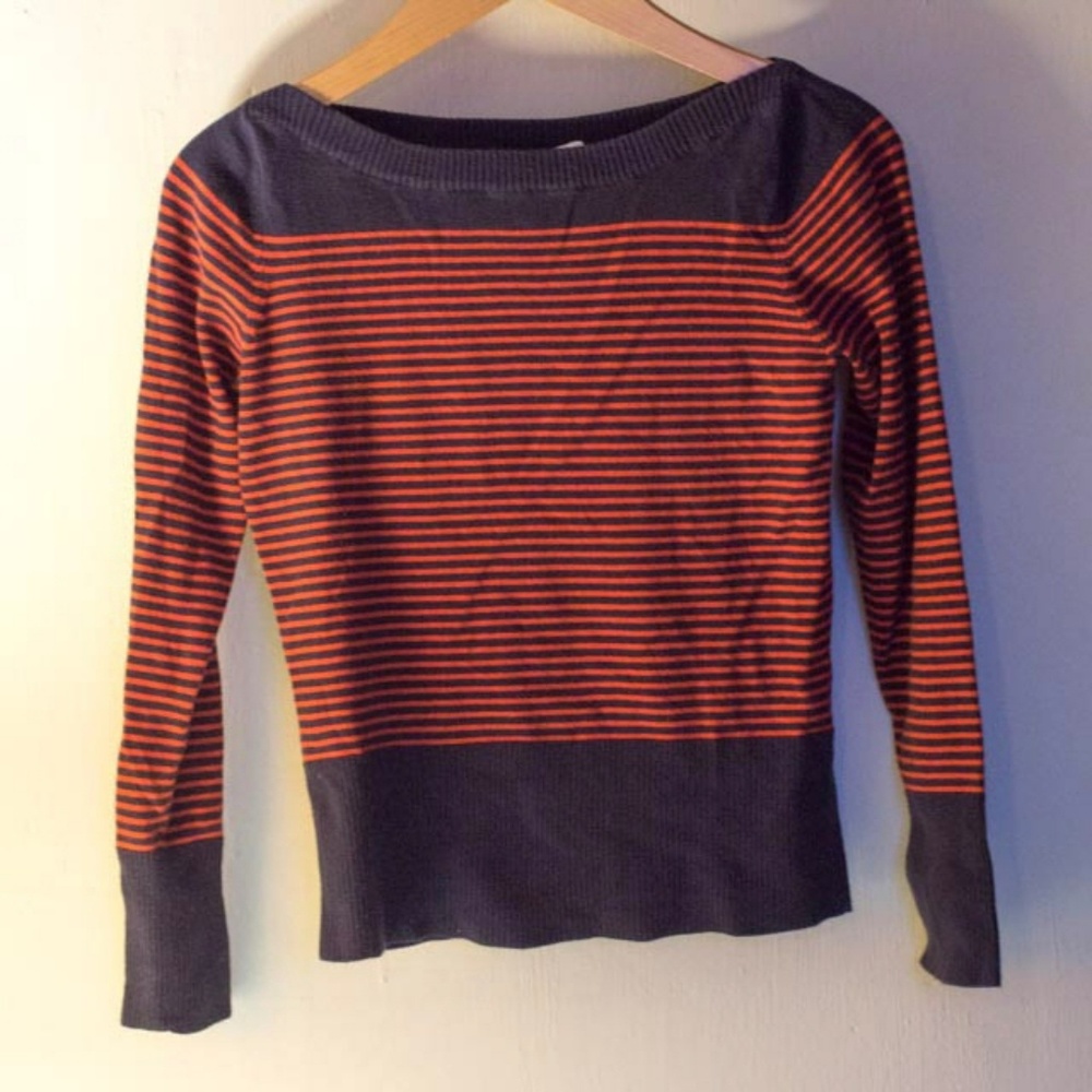 H&M striped boatneck top